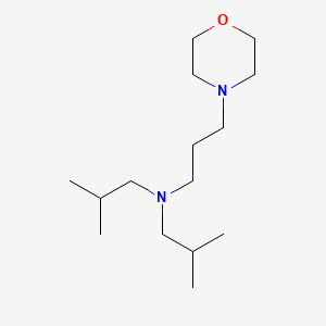 molecular formula C15H32N2O B12671986 N,N-Bis(2-methylpropyl)-4-morpholinepropylamine CAS No. 85098-95-9