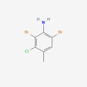 3-Chloro-2,6-dibromo-4-methylaniline