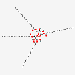 molecular formula C84H158O15 B12672047 Sucrose tetrastearate CAS No. 66844-27-7
