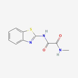 molecular formula C10H9N3O2S B12672104 N-2-Benzothiazolyl-N'-methylethanediamide CAS No. 104388-92-3