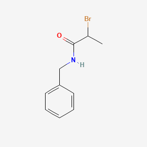 molecular formula C10H12BrNO B1267213 N-Benzyl-2-bromopropanamide CAS No. 6653-71-0