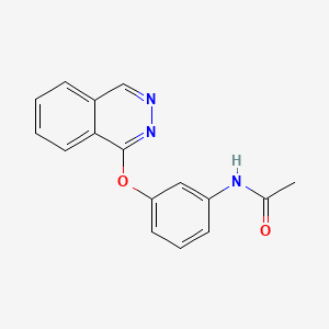 molecular formula C16H13N3O2 B12672144 Acetamide, N-(3-(1-phthalazinyloxy)phenyl)- CAS No. 149365-42-4