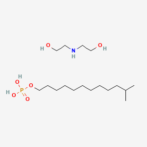 molecular formula C17H40NO6P B12672212 Einecs 287-146-0 CAS No. 85409-75-2