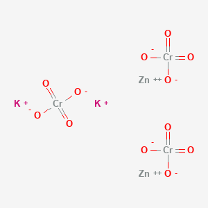 molecular formula Cr3K2O12Zn2 B12672255 Chromic acid, potassium zinc salt CAS No. 41189-36-0