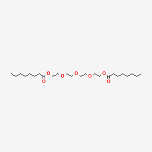molecular formula C24H46O7 B12672288 Oxybis(ethane-1,2-diyloxyethane-1,2-diyl) dioctanoate CAS No. 97171-76-1