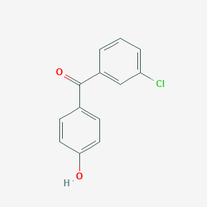 molecular formula C13H9ClO2 B126723 3-氯-4'-羟基二苯甲酮 CAS No. 61002-52-6