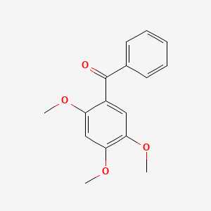 molecular formula C16H16O4 B12672307 2,4,5-Trimethoxybenzophenone CAS No. 36897-00-4