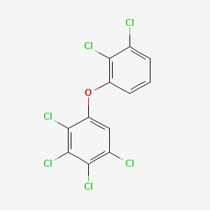 molecular formula C12H4Cl6O B12672330 2,2',3,3',4,5-Hexachlorodiphenyl ether CAS No. 159553-70-5