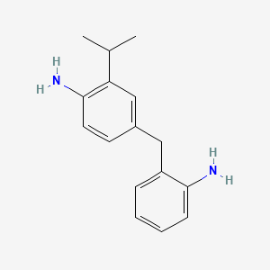 molecular formula C16H20N2 B12672407 4-((2-Aminophenyl)methyl)-2-isopropylaniline CAS No. 93778-10-0