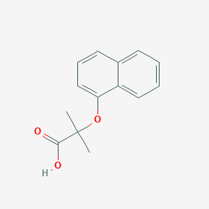 molecular formula C14H14O3 B1267241 2-Methyl-2-(1-naphthyloxy)propanoic acid CAS No. 30366-94-0