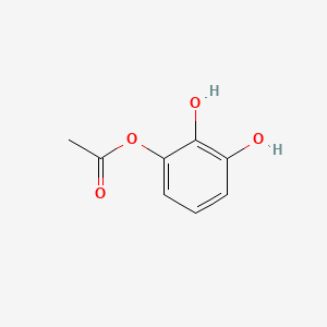 molecular formula C8H8O4 B12672412 Pyrogallol 1-acetate CAS No. 74449-64-2