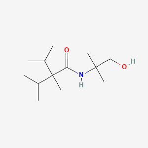 molecular formula C13H27NO2 B12672452 N-(2-Hydroxy-1,1-dimethylethyl)-2-isopropyl-2,3-dimethylbutyramide CAS No. 51115-76-5