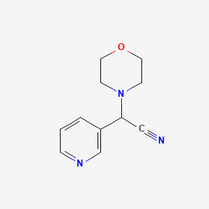 molecular formula C11H13N3O B1267249 Morpholin-4-yl(pyridin-3-yl)acetonitrile CAS No. 36740-09-7