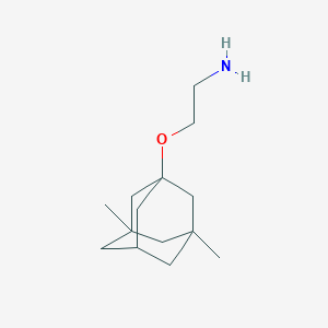 molecular formula C14H25NO B1267252 2-[(3,5-Dimethyl-1-adamantyl)oxy]ethanamine CAS No. 887405-40-5