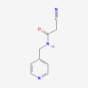 molecular formula C9H9N3O B1267254 2-cyano-N-(pyridin-4-ylmethyl)acetamide CAS No. 15029-28-4