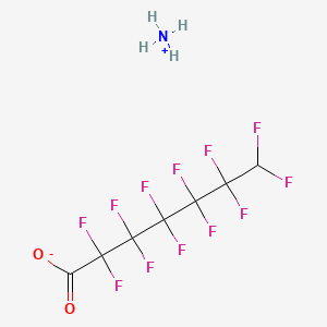 molecular formula C7H5F12NO2 B12672544 Ammonium 2,2,3,3,4,4,5,5,6,6,7,7-dodecafluoroheptanoate CAS No. 376-34-1