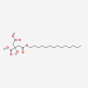molecular formula C20H36O7 B12672550 Tetradecyl dihydrogen 2-hydroxypropane-1,2,3-tricarboxylate CAS No. 93980-61-1