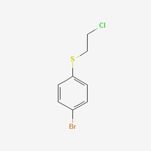 B1267256 1-Bromo-4-[(2-chloroethyl)sulfanyl]benzene CAS No. 16181-14-9