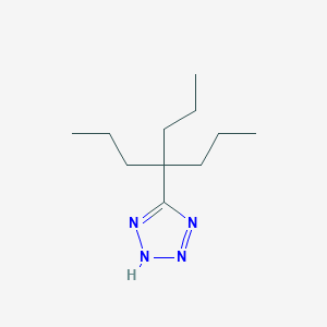 molecular formula C11H22N4 B12672563 5-(1,1-Dipropylbutyl)-5H-tetrazole CAS No. 86842-39-9