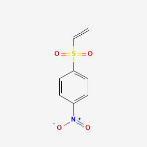 molecular formula C8H7NO4S B1267257 Benzene, 1-(ethenylsulfonyl)-4-nitro- CAS No. 5535-55-7