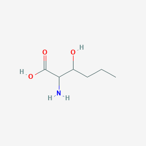 molecular formula C6H13NO3 B1267262 2-Amino-3-hydroxyhexanoic acid CAS No. 52773-82-7