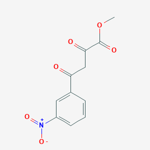 molecular formula C11H9NO6 B1267264 Methyl 4-(3-nitrophenyl)-2,4-dioxobutanoate CAS No. 345617-18-7