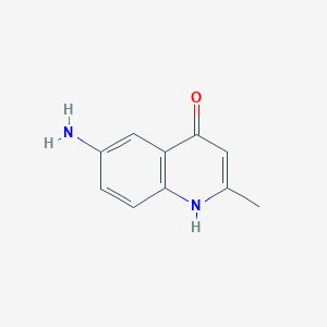 molecular formula C10H10N2O B1267266 6-Amino-2-methyl-quinolin-4-ol CAS No. 1131-34-6