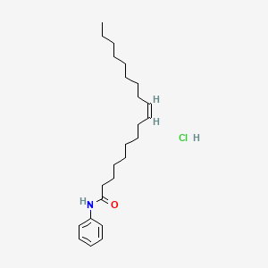 molecular formula C24H40ClNO B12672700 N-Phenyloleamide hydrochloride CAS No. 97259-88-6