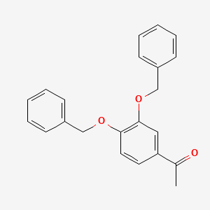 molecular formula C22H20O3 B1267272 1-[3,4-Bis(benzyloxy)phenyl]ethan-1-one CAS No. 27628-06-4