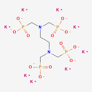 molecular formula C6H12K8N2O12P4 B12672747 Octapotassium (ethane-1,2-diylbis(nitrilobis(methylene)))tetrakisphosphonate CAS No. 93983-09-6