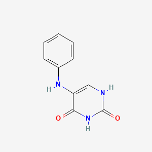 molecular formula C10H9N3O2 B1267278 5-anilinopyrimidine-2,4(1H,3H)-dione CAS No. 4870-31-9