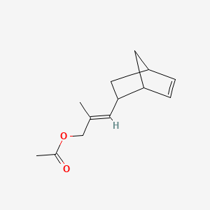molecular formula C13H18O2 B12672806 3-(Bicyclo(2.2.1)hept-5-en-2-yl)-2-methylallyl acetate CAS No. 94022-63-6