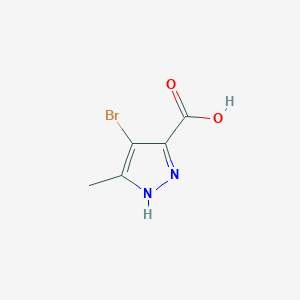 molecular formula C5H5BrN2O2 B1267282 4-bromo-5-methyl-1H-pyrazole-3-carboxylic acid CAS No. 82231-52-5