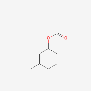 molecular formula C9H14O2 B12672850 3-Methylcyclohex-2-en-1-yl acetate CAS No. 75411-49-3