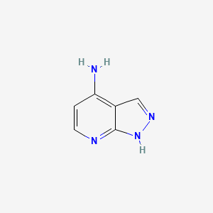 molecular formula C6H6N4 B1267286 1H-Pyrazolo[3,4-b]pyridin-4-amine CAS No. 49834-62-0