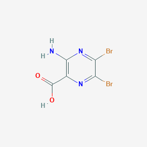 molecular formula C5H3Br2N3O2 B1267288 3-Amino-5,6-dibromopyrazine-2-carboxylic acid CAS No. 502143-36-4