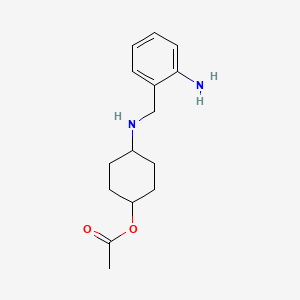 molecular formula C15H22N2O2 B12672898 4-(((2-Aminophenyl)methyl)amino)cyclohexyl acetate CAS No. 93839-71-5