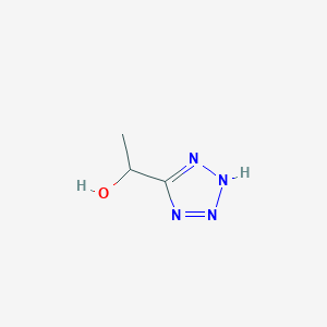 molecular formula C3H6N4O B126729 1-(1H-1,2,3,4-tetrazol-5-yl)ethan-1-ol CAS No. 155471-60-6