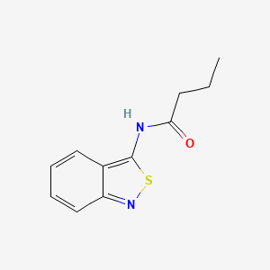 molecular formula C11H12N2OS B12672955 N-(2,1-Benzisothiazol-3-yl)butanamide CAS No. 67019-21-0