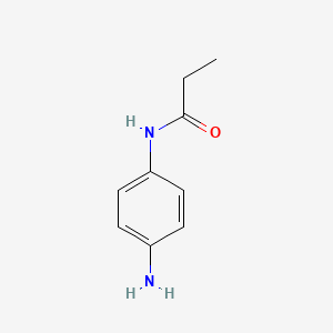 molecular formula C9H12N2O B1267296 N-(4-aminophenyl)propanamide CAS No. 59690-89-0