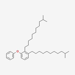 molecular formula C36H58O B12672960 Benzene, 1,1'-oxybis-, diisododecyl deriv. CAS No. 68039-00-9