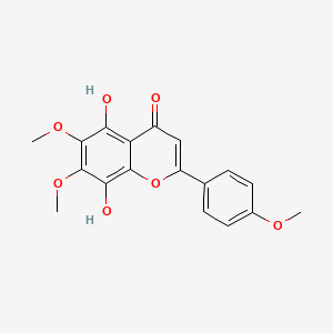 molecular formula C18H16O7 B12672964 Pedunculin CAS No. 2798-22-3