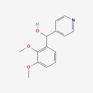 molecular formula C14H15NO3 B1267298 (2,3-Dimethoxyphenyl)(4-pyridinyl)methanol CAS No. 243640-27-9