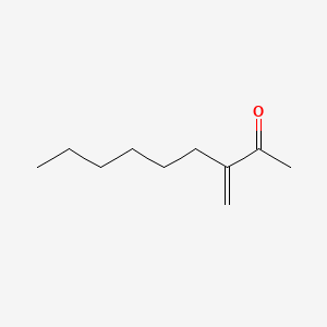 molecular formula C10H18O B12672996 3-Hexylbut-3-en-2-one CAS No. 68318-17-2
