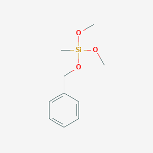 molecular formula C10H16O3Si B12673037 Dimethoxymethyl(phenylmethoxy)silane CAS No. 83817-66-7