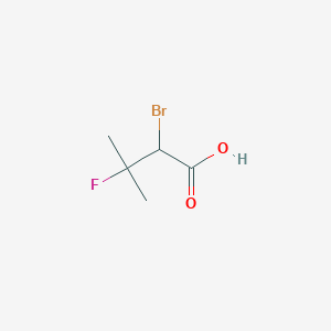 molecular formula C5H8BrFO2 B1267304 2-Bromo-3-fluoro-3-methylbutyric acid CAS No. 50884-94-1