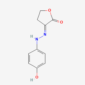 molecular formula C10H10N2O3 B12673088 Dihydrofuran-2,3-dione 3-((4-hydroxyphenyl)hydrazone) CAS No. 93803-49-7