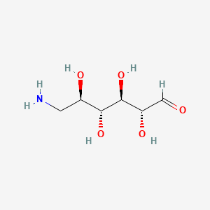 molecular formula C6H13NO5 B12673099 6-Amino-6-deoxy-D-allose CAS No. 782400-70-8