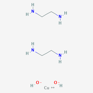 molecular formula C₄H₁₈CuN₄O₂ B126731 Bis(ethylenediamine)copper dihydroxide CAS No. 14552-35-3