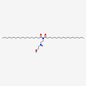 molecular formula C40H80N2O3 B12673134 N-(2-((2-Hydroxyethyl)amino)ethyl)-N-stearoylstearamide CAS No. 85508-28-7